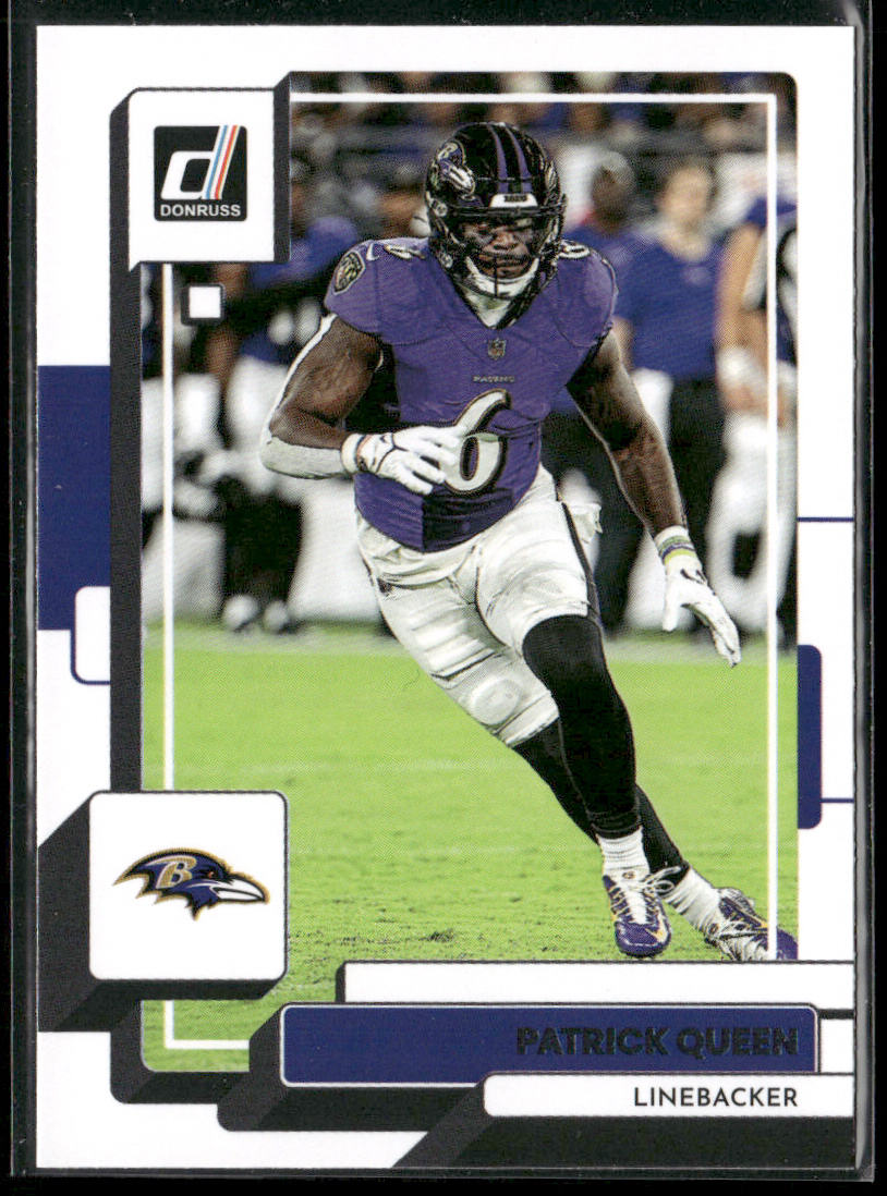 Patrick Queen 2022 Donruss #192 Baltimore Ravens front