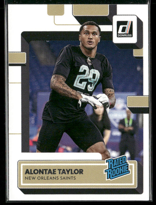 Alontae Taylor 2022 Donruss #373 RC New Orleans Saints