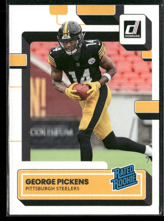 George Pickens 2022 Donruss #323 RC Pittsburgh Steelers front