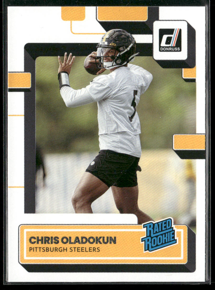 Chris Oladokun 2022 Donruss #376 RC Pittsburgh Steelers front