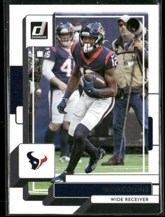 Nico Collins 2022 Donruss #40 Houston Texans front
