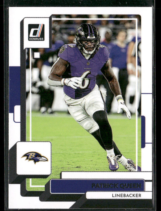 Patrick Queen 2022 Donruss #192 Baltimore Ravens front