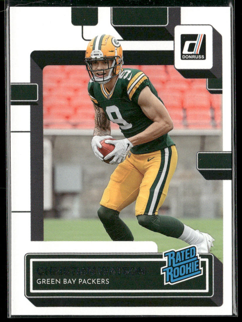 Christian Watson 2022 Donruss #319 RC Green Bay Packers