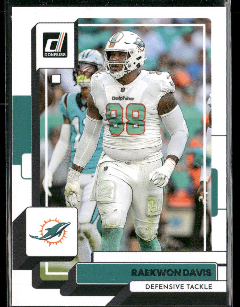 Raekwon Davis 2022 Donruss #127 Miami Dolphins