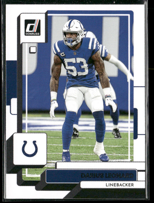 Darius Leonard 2022 Donruss #56 Indianapolis Colts front