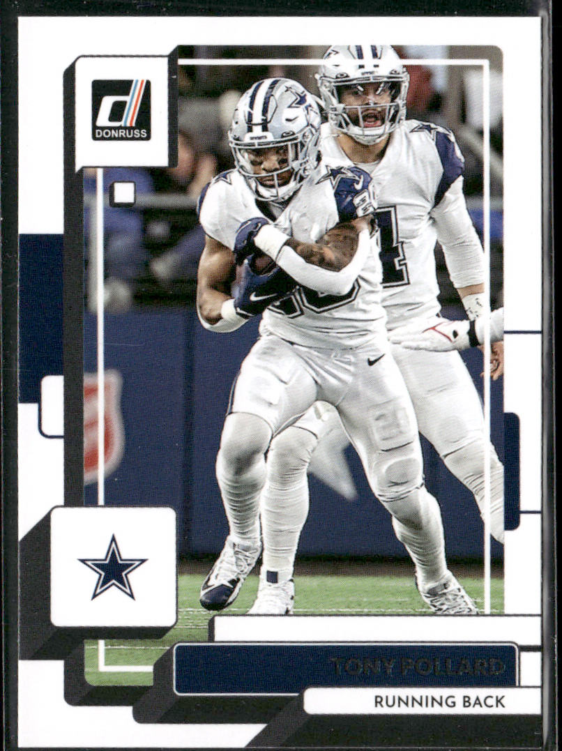 Tony Pollard 2022 Donruss #155 Dallas Cowboys