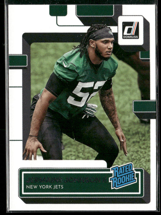 Jermaine Johnson II 2022 Donruss #358 RC New York Jets