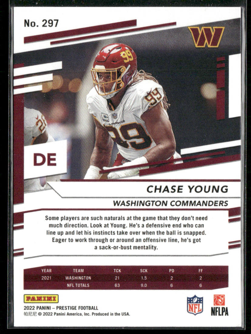 Chase Young 2022 Panini Prestige #297 Washington Commanders
