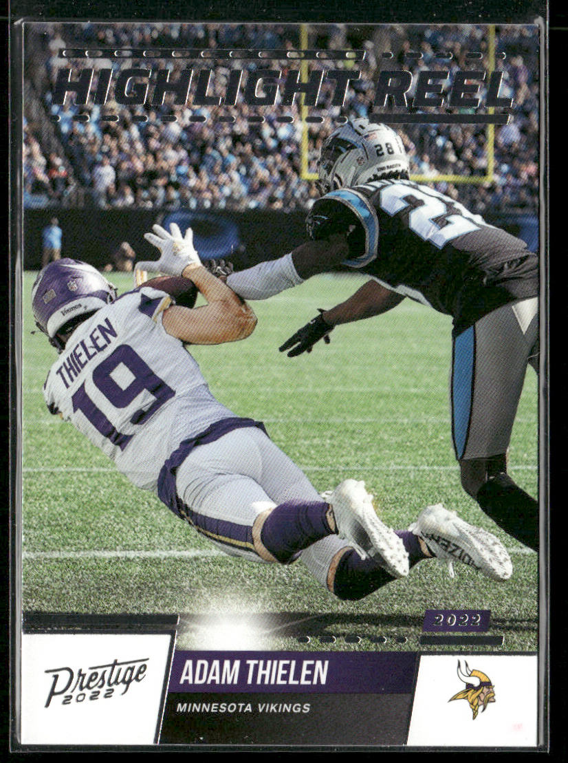 Adam Thielen 2022 Panini Prestige Highlight Reel #HR-6 Minnesota Vikings front