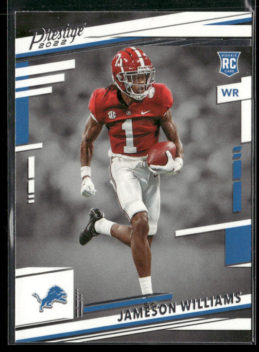 Jameson Williams 2022 Panini Prestige #307 RC Detroit Lions