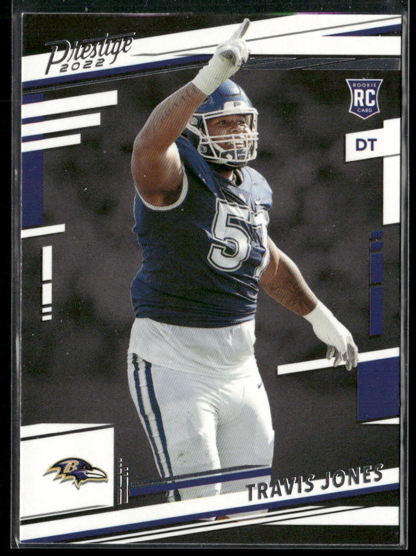 Travis Jones 2022 Panini Prestige #358 RC Baltimore Ravens