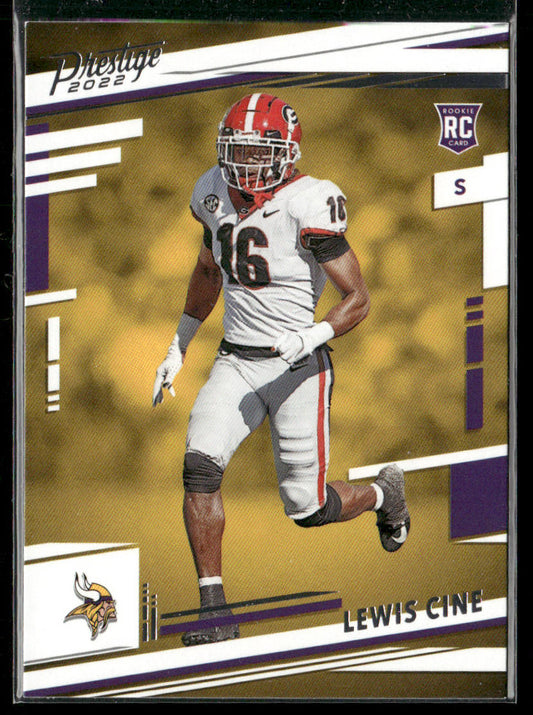Lewis Cine 2022 Panini Prestige #363 RC Minnesota Vikings
