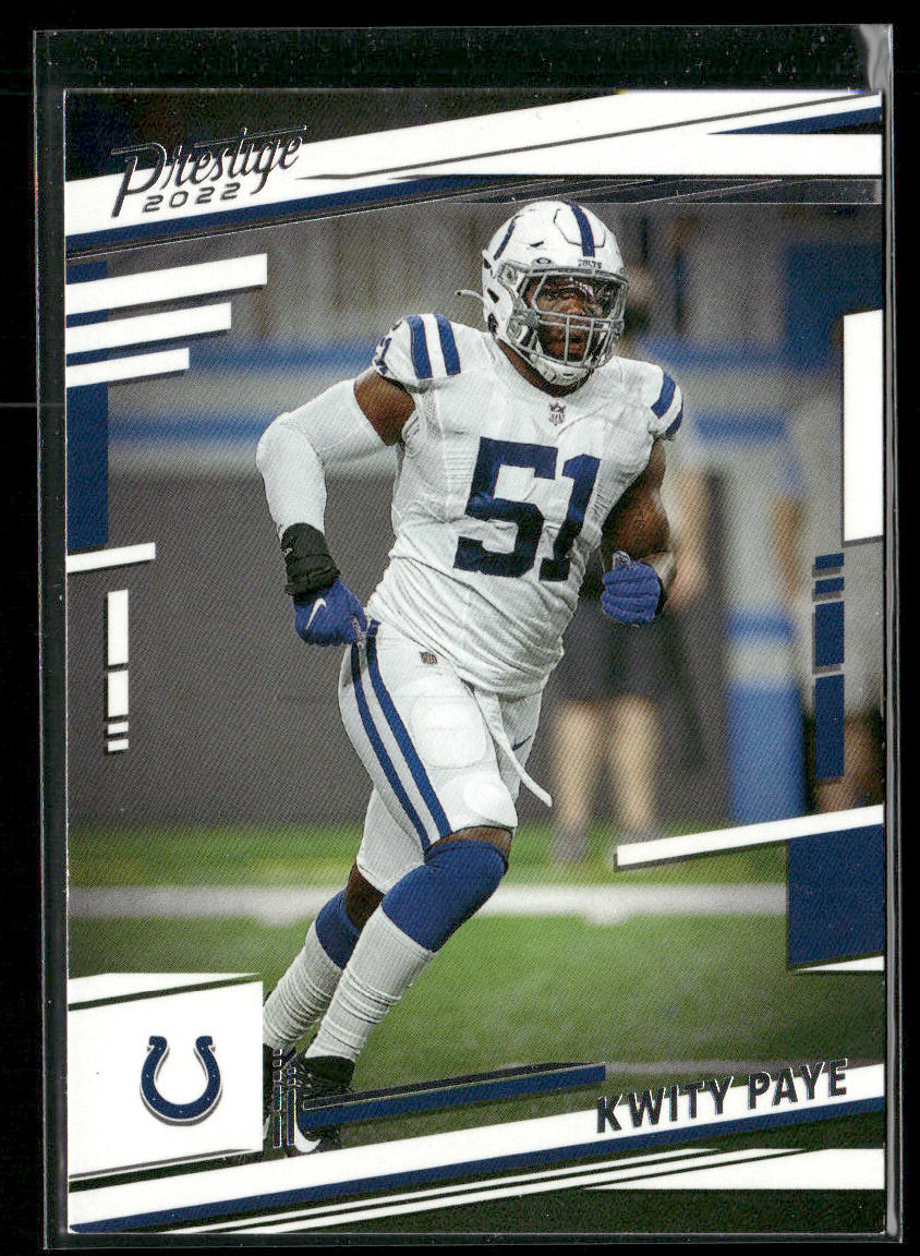 Kwity Paye 2022 Panini Prestige #130 Indianapolis Colts front