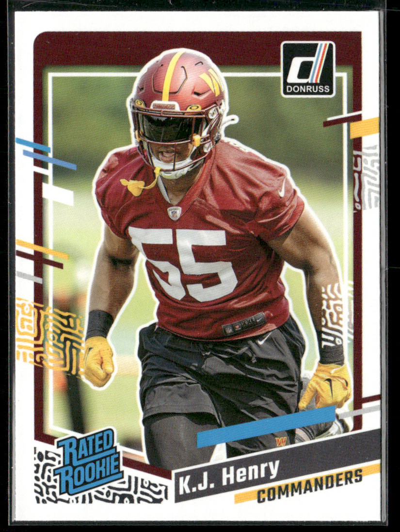 K.J. Henry 2023 Donruss #400 RC Washington Commanders