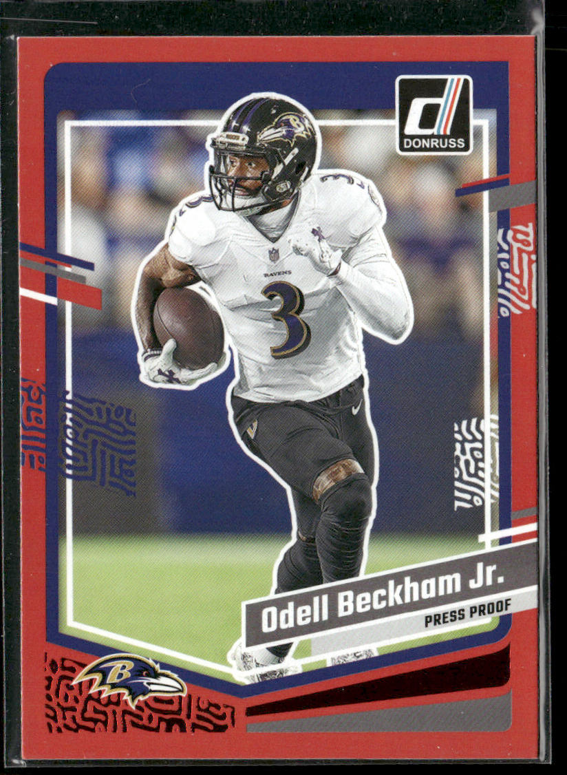 Odell Beckham Jr. 2023 Donruss Press Proof Red #25 Baltimore Ravens