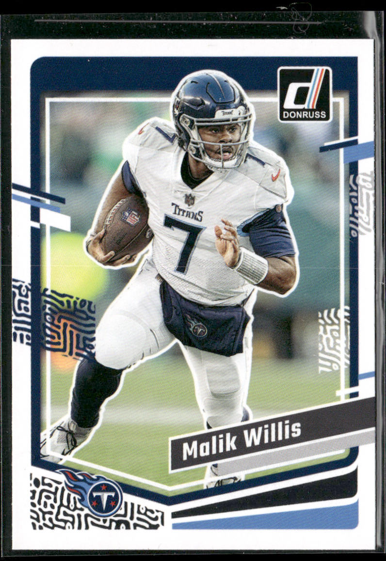 Malik Willis 2023 Donruss #289 Tennessee Titans