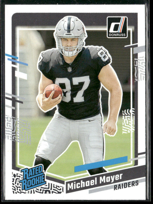 Michael Mayer 2023 Donruss #361 RC Las Vegas Raiders