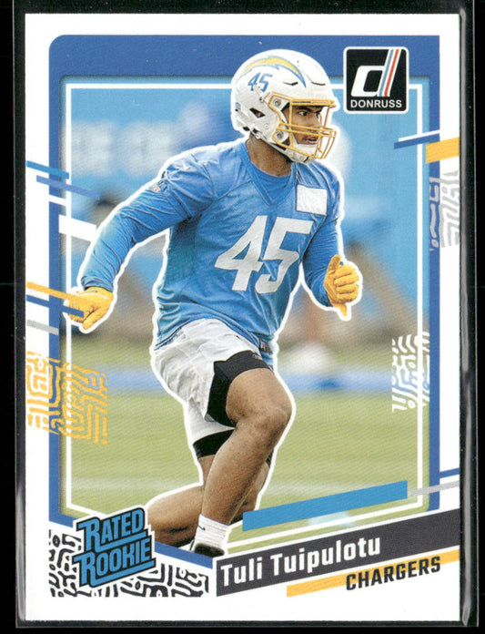 Tuli Tuipulotu 2023 Donruss #354 RC Los Angeles Chargers