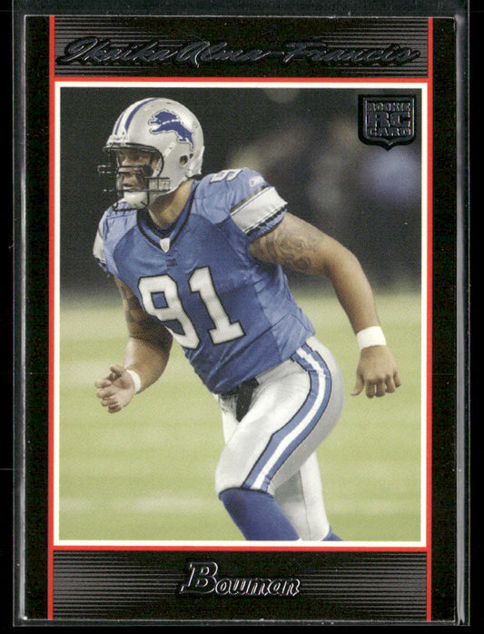Ikaika Alama-Francis 2007 Bowman #245 RC Detroit Lions