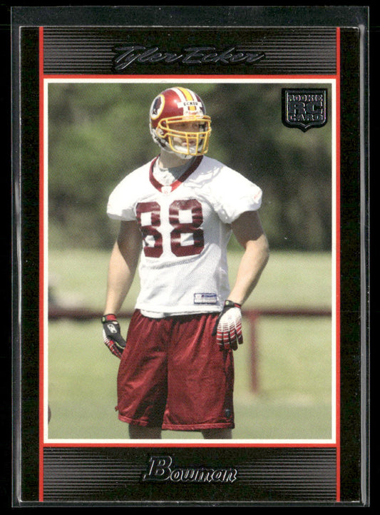 Tyler Ecker 2007 Bowman #264 RC Washington Redskins