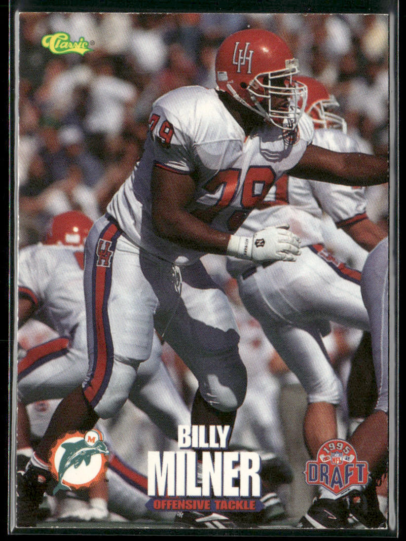 Billy Milner 1995 Classic NFL Rookies #25 Miami Dolphins