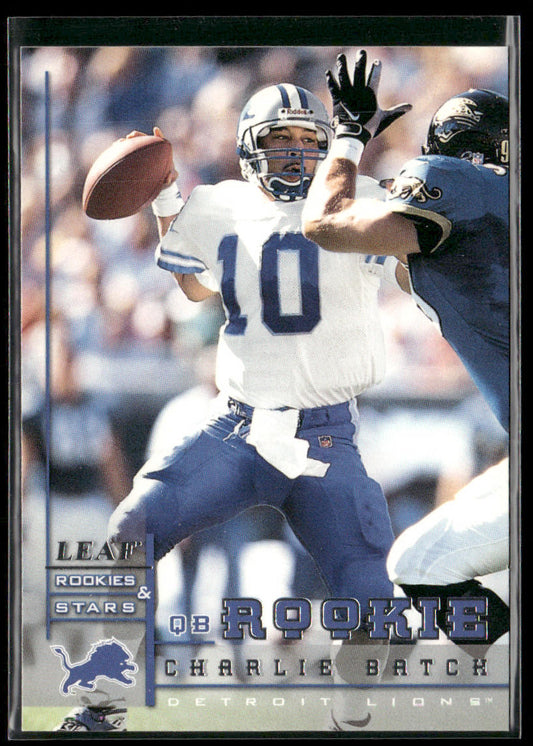 Charlie Batch 1998 Leaf Rookies & Stars #237 RC Detroit Lions