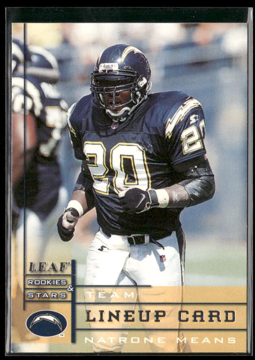 Natrone Means 1998 Leaf Rookies & Stars #288 San Diego Chargers