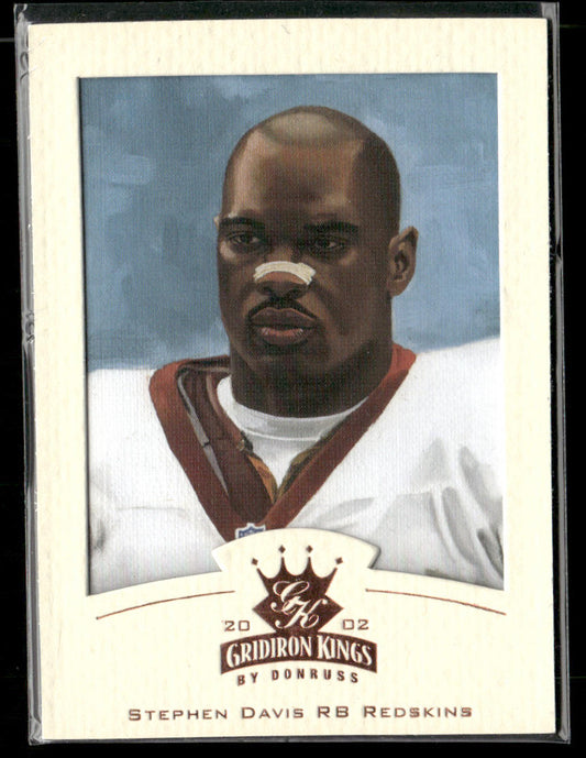 Stephen Davis 2002 Donruss Gridiron Kings Bronze #99 Washington Redskins