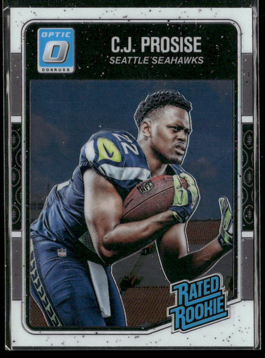 C.J. Prosise 2016 Donruss Optic #154 RC Seattle Seahawks
