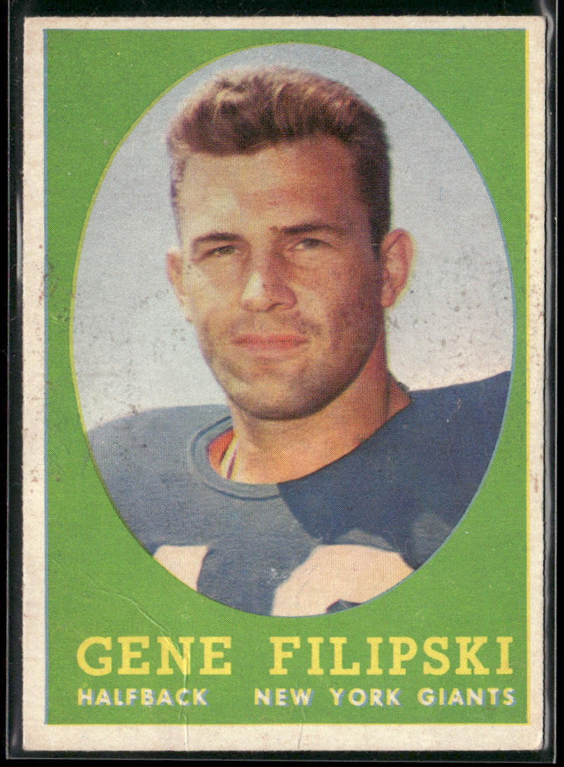Gene Filipski 1958 Topps #1 RC New York Giants
