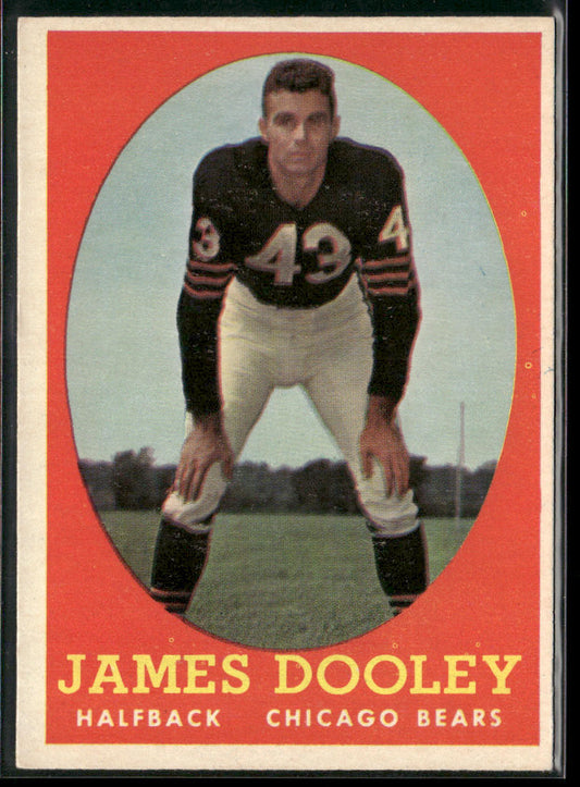 James Dooley 1958 Topps #8 Chicago Bears front