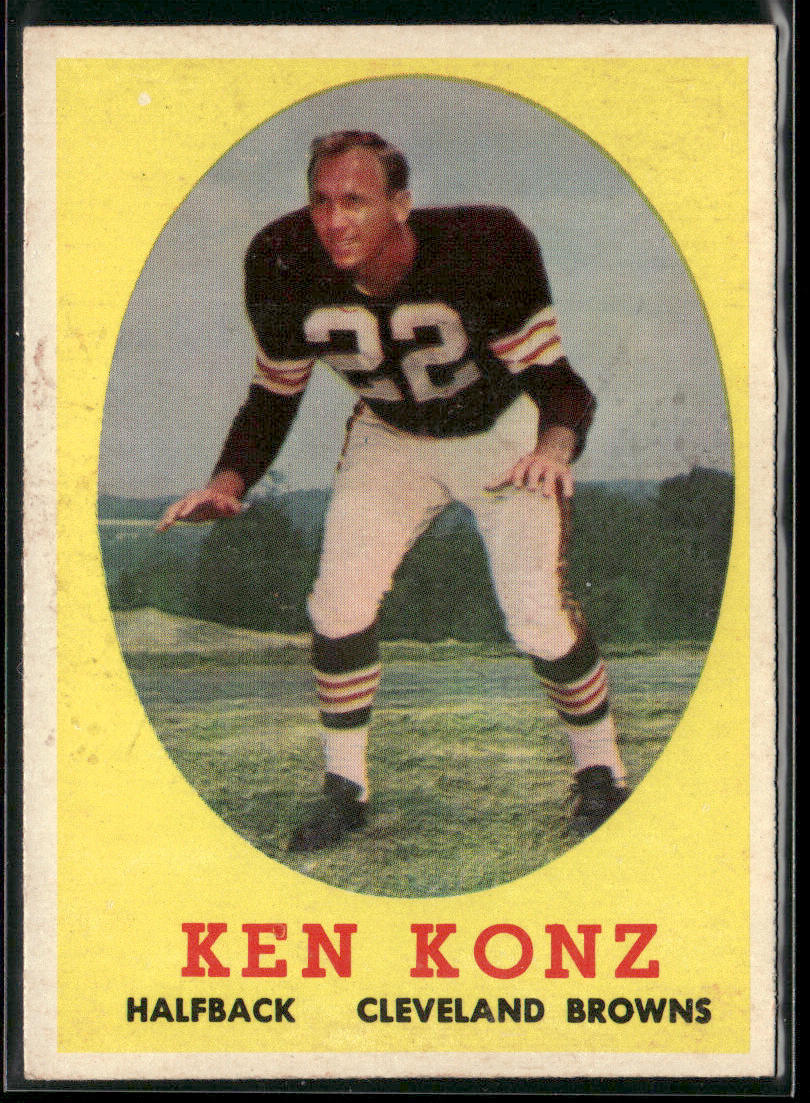Ken Konz 1958 Topps #26 Cleveland Browns front