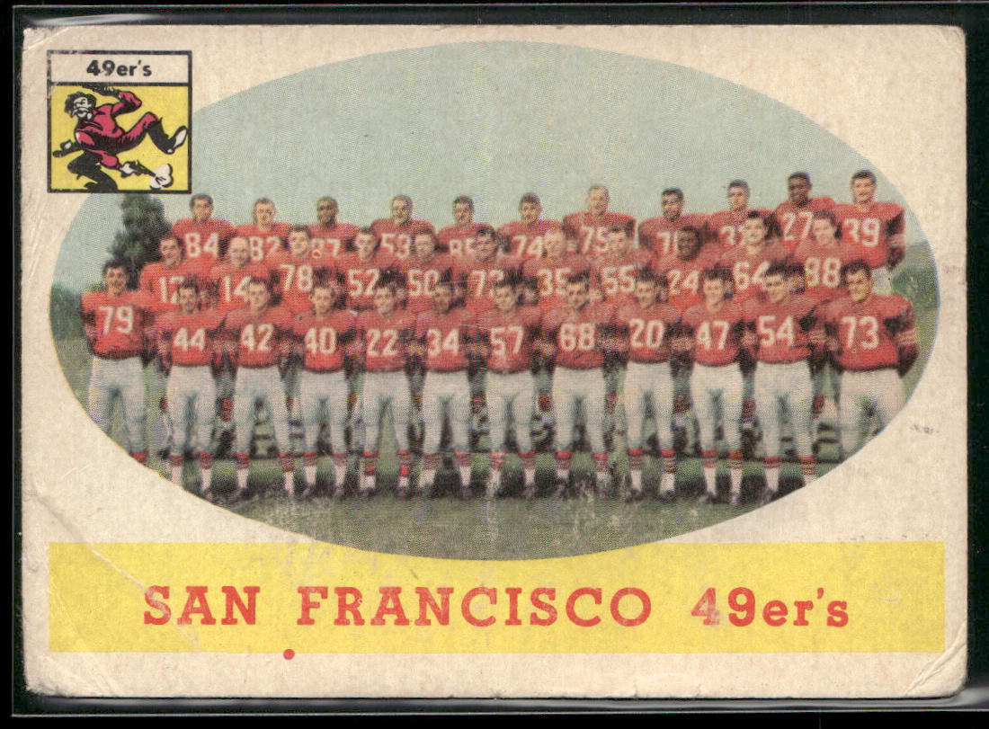 San Francisco 49ers 1958 Topps #41 San Francisco 49ers