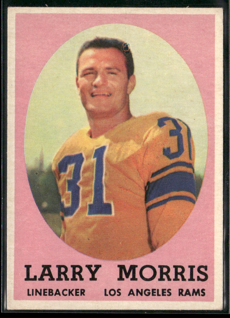 Larry Morris 1958 Topps #50 RC Los Angeles Rams