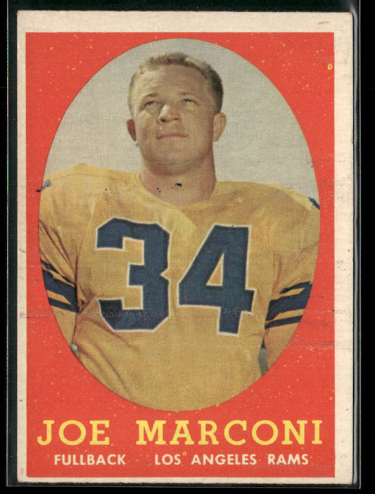 Joe Marconi 1958 Topps #63 RC Los Angeles Rams