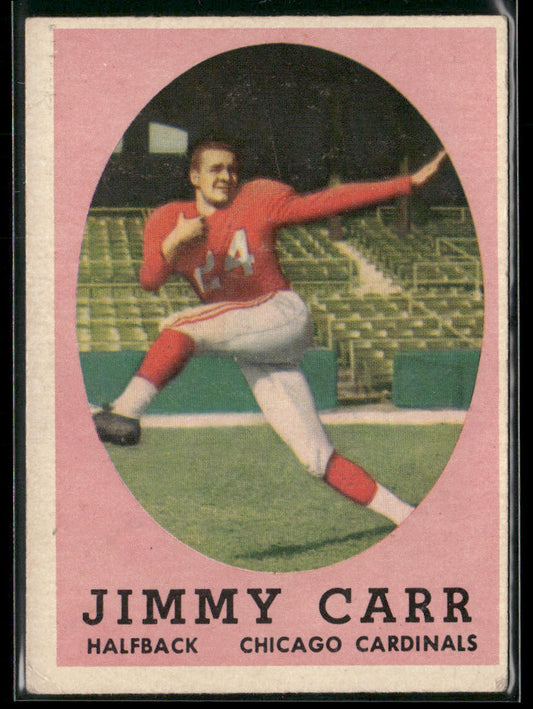 Jimmy Carr 1958 Topps #65 RC Chicago Cardinals