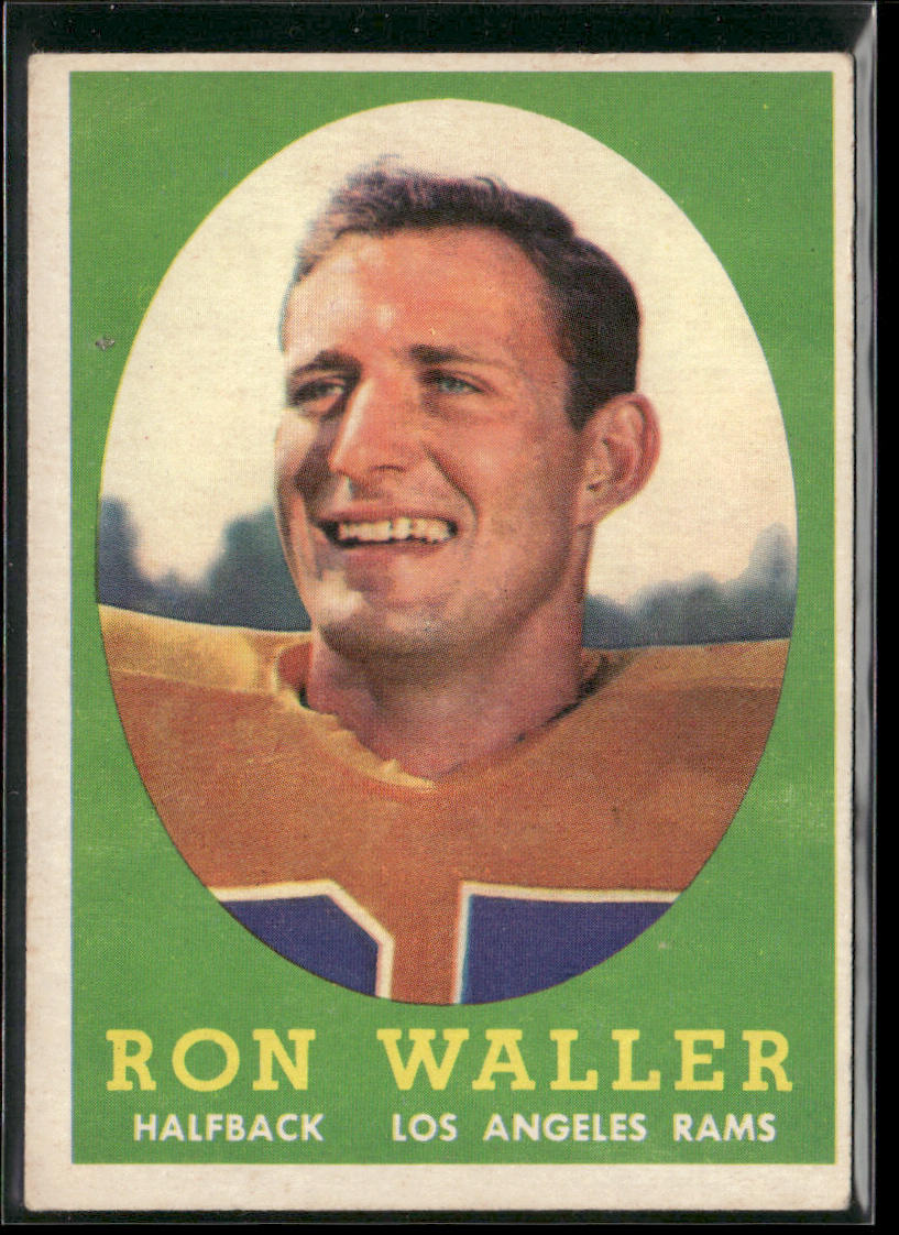 Ron Waller 1958 Topps #72 Los Angeles Rams
