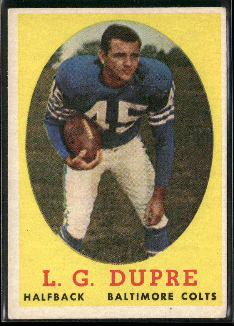 L.G. Dupre 1958 Topps #117 Baltimore Colts