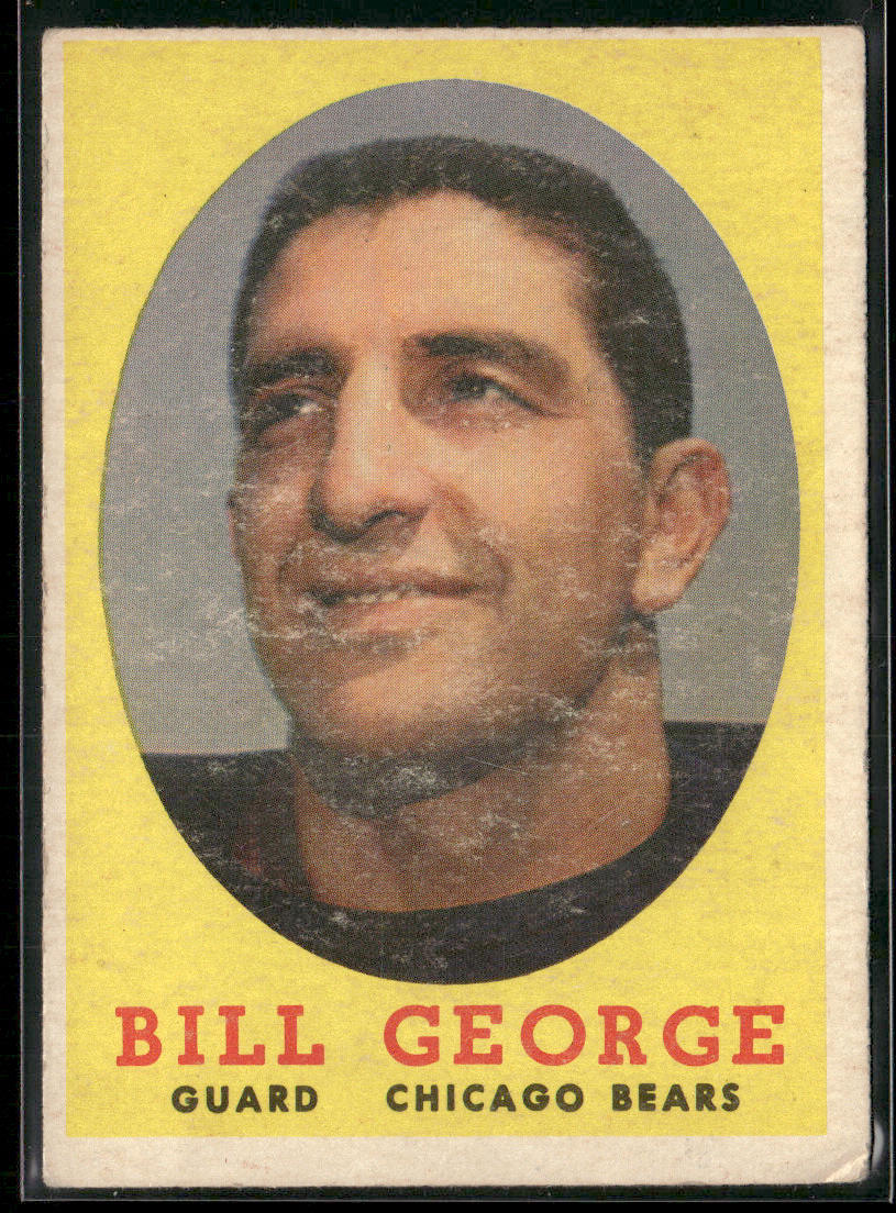 Bill George 1958 Topps #119 Chicago Bears