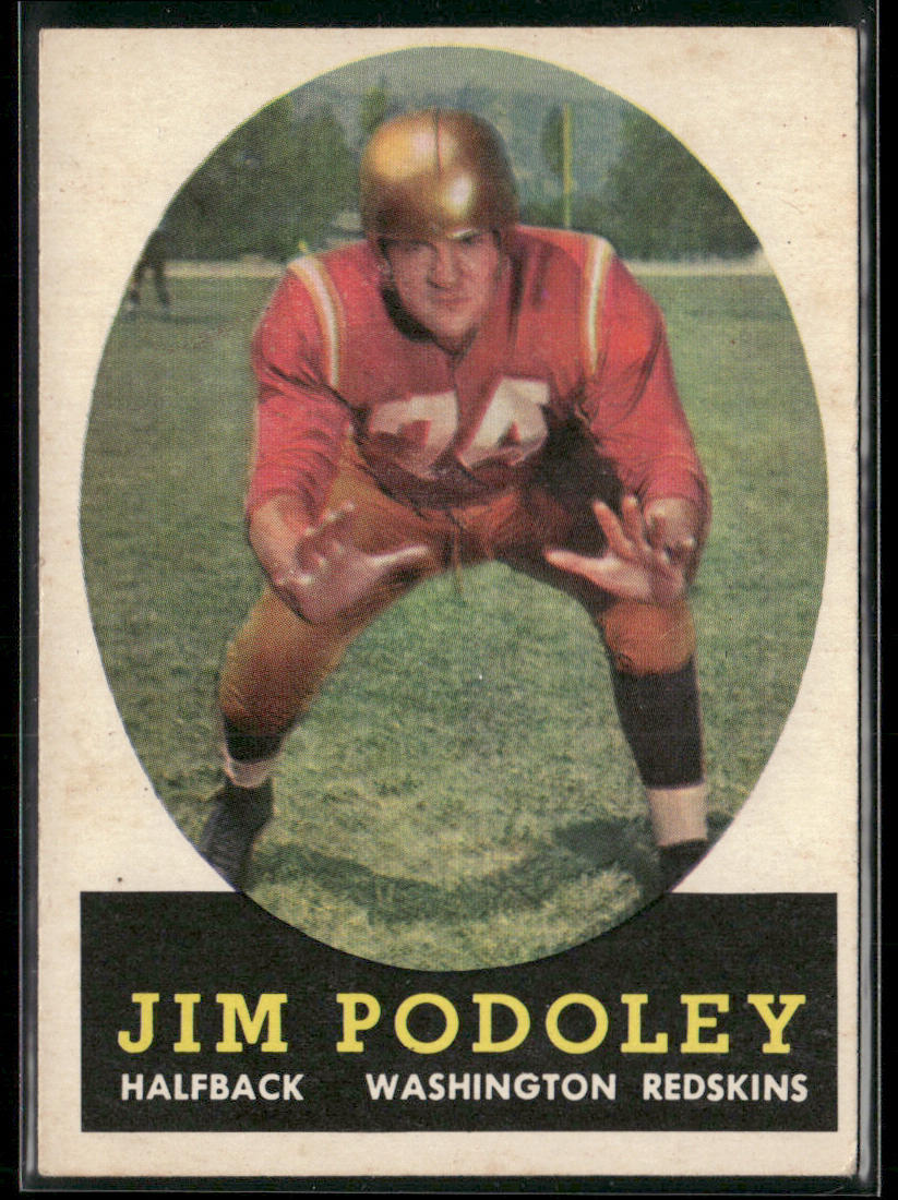 Jim Podoley 1958 Topps #121 RC Washington Redskins