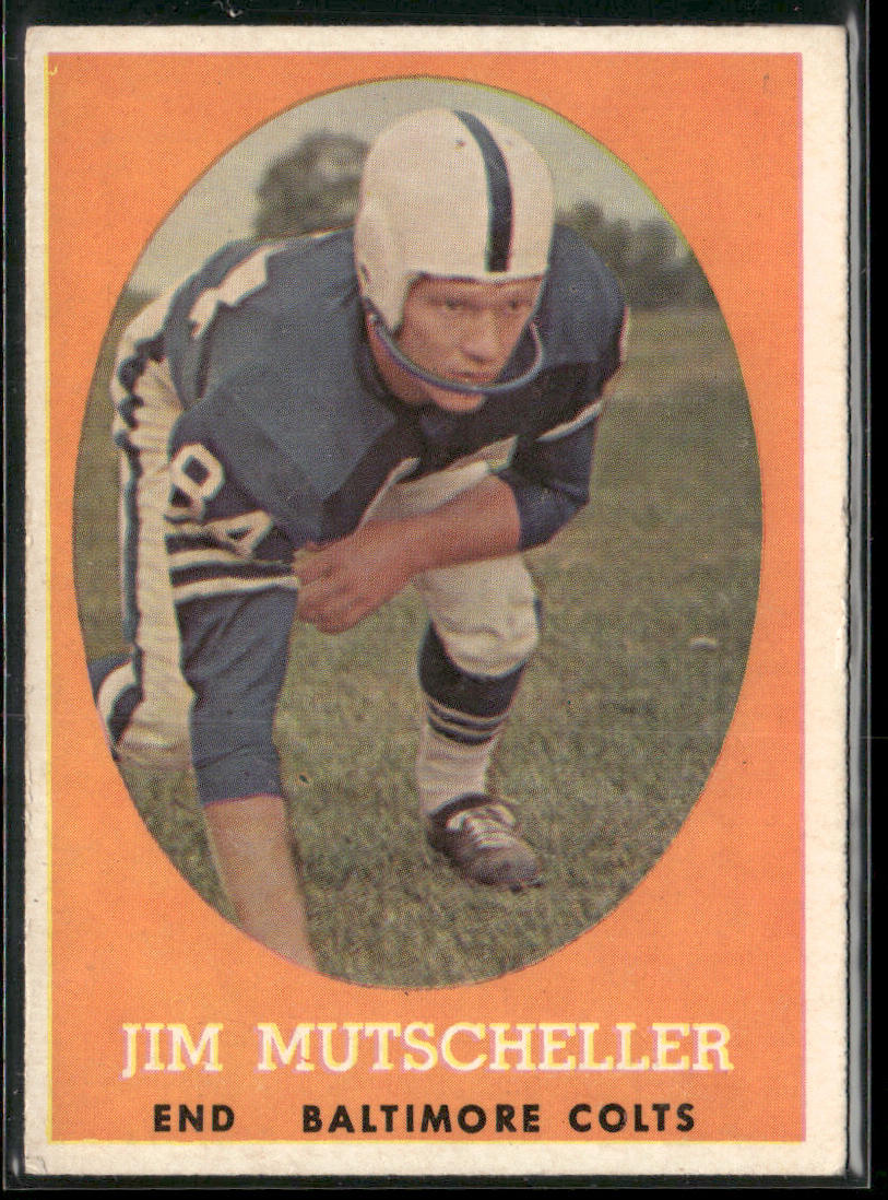 Jim Mutscheller 1958 Topps #14 Baltimore Colts front