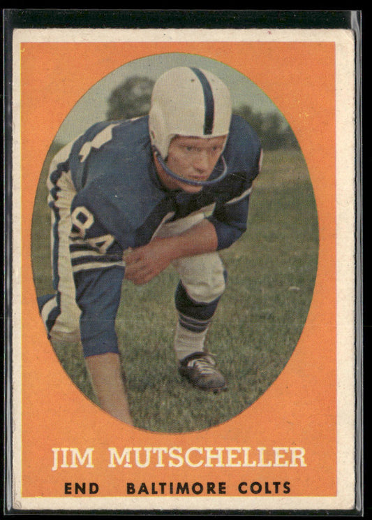 Jim Mutscheller 1958 Topps #14 Baltimore Colts front