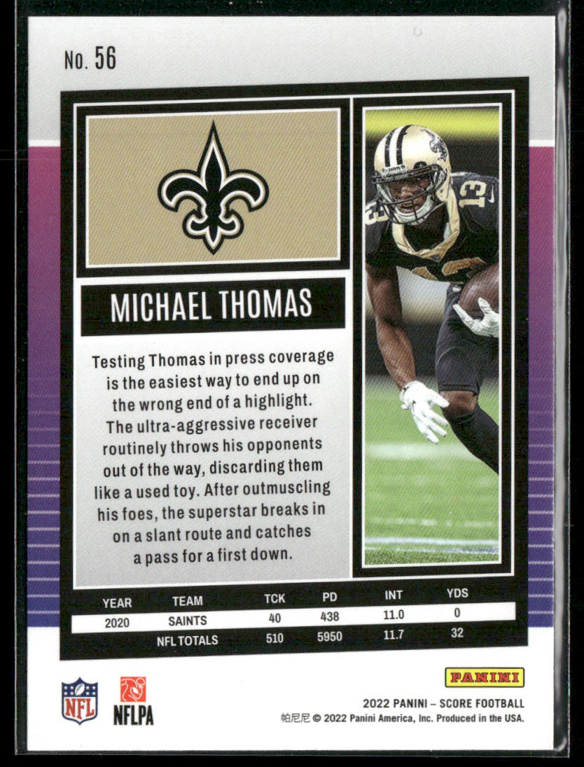 Michael Thomas 2022 Score #56 New Orleans Saints