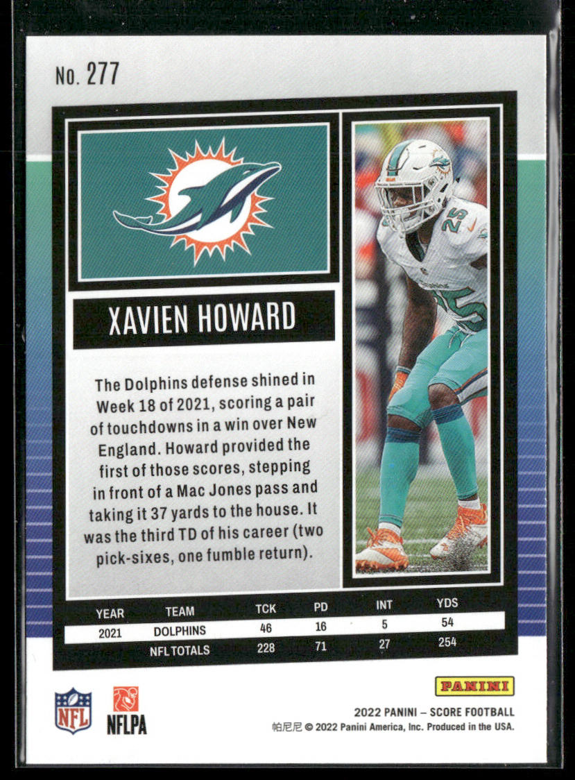 Xavien Howard 2022 Score #277 Miami Dolphins