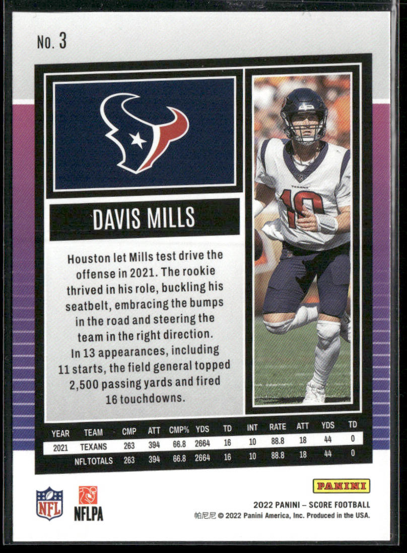 Davis Mills 2022 Score #3 Houston Texans
