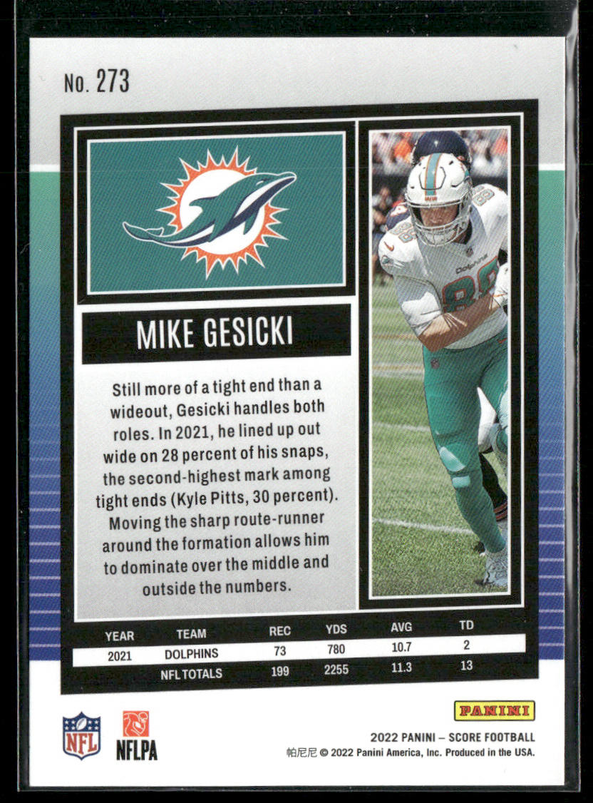 Mike Gesicki 2022 Score #273 Miami Dolphins