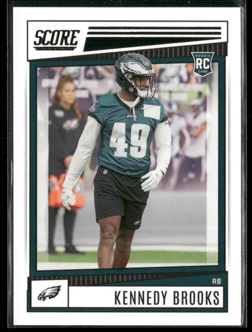 Kennedy Brooks 2022 Score #344 RC Philadelphia Eagles