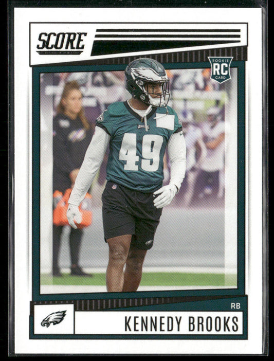 Kennedy Brooks 2022 Score #344 RC Philadelphia Eagles