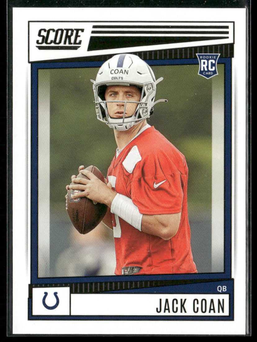 Jack Coan 2022 Score #312 RC Indianapolis Colts