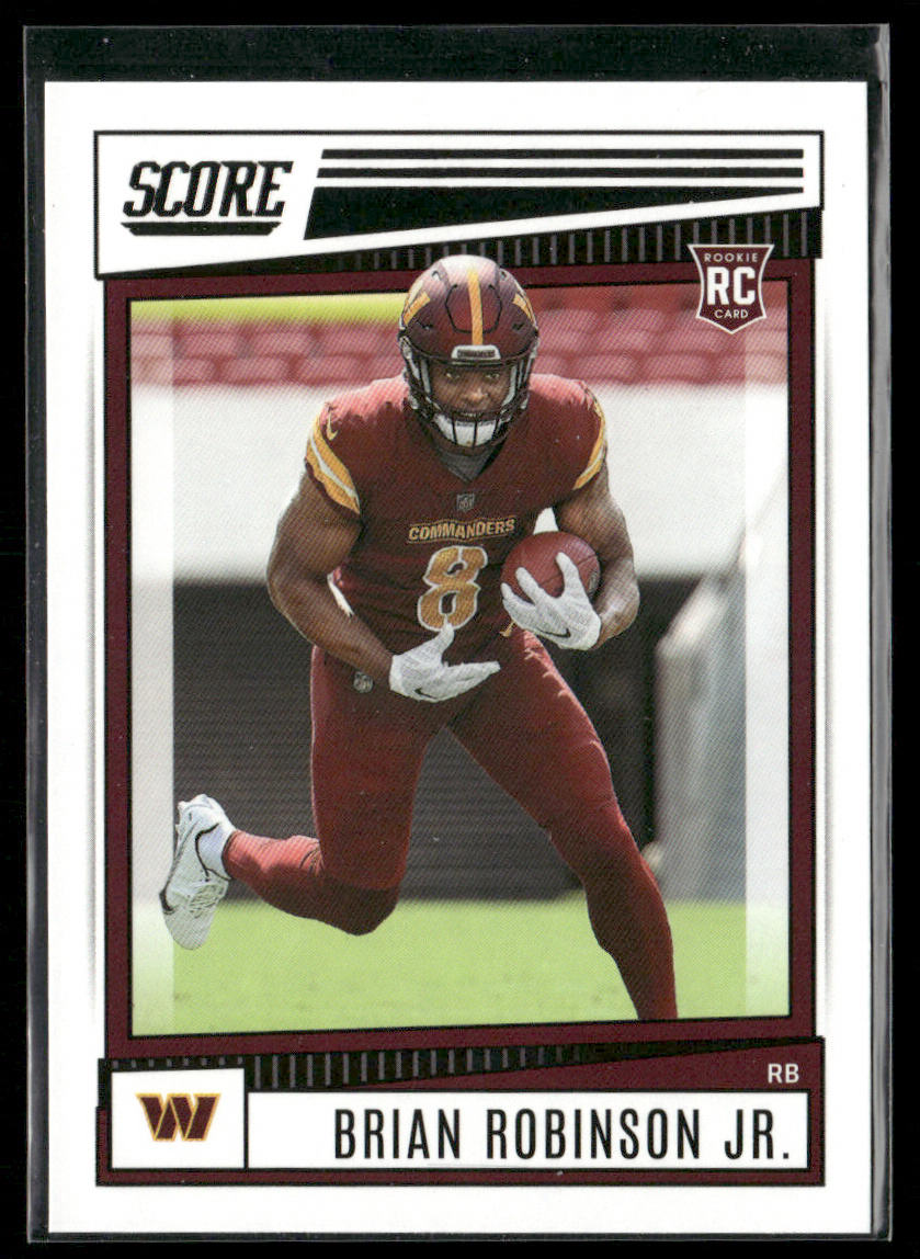 Brian Robinson Jr. 2022 Score #338 RC Washington Commanders